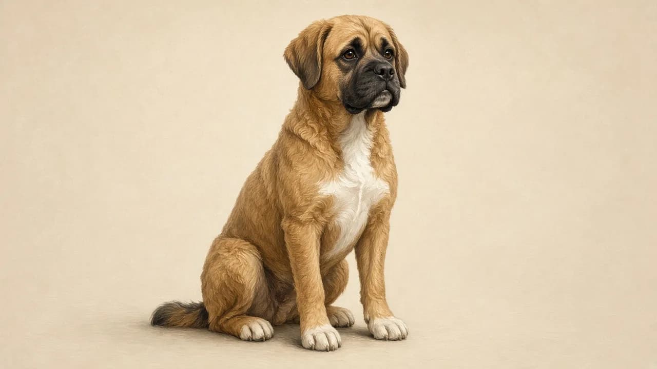 Boxerdoodle illustration