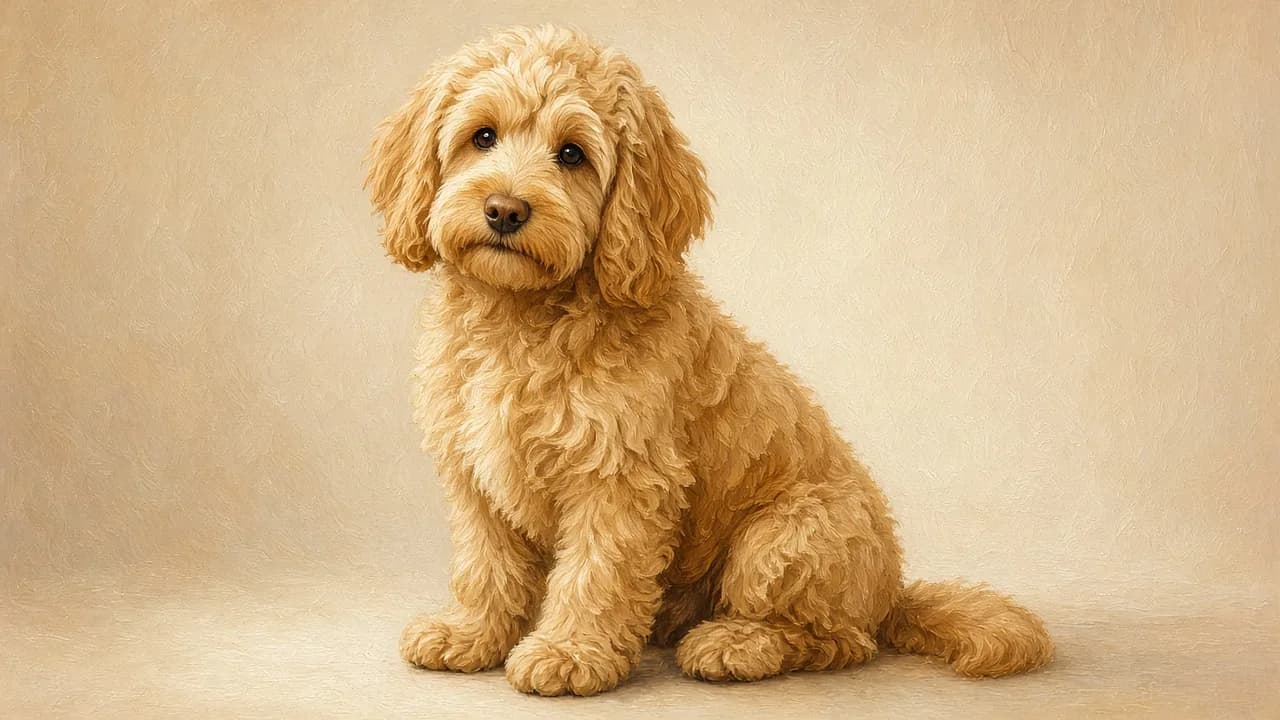 Goldendoodle illustration