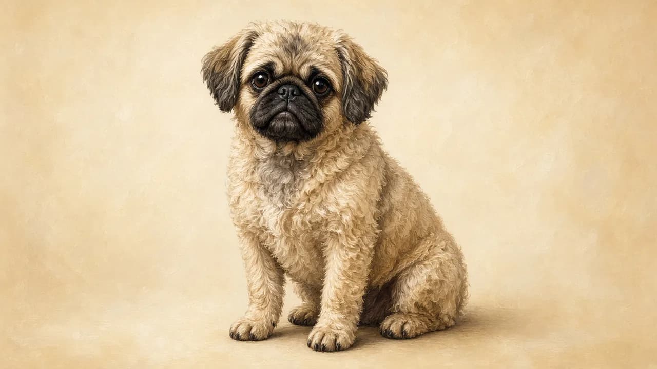 Pugapoo illustration